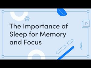 The importance of sleep for memory consolidation