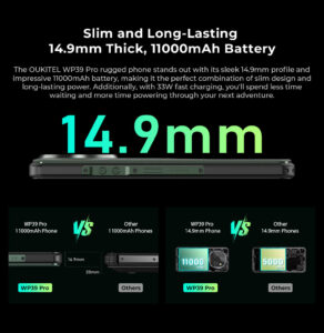 Features of the Oukitel rugged smartphone